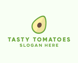 Vegetarian Avocado Fruit  logo design