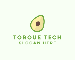 Vegetarian Avocado Fruit  logo design