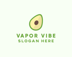 Vegetarian Avocado Fruit  logo design