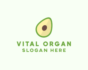 Vegetarian Avocado Fruit  logo design