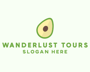 Vegetarian Avocado Fruit  logo design