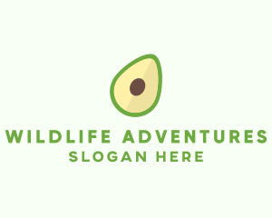 Vegetarian Avocado Fruit  logo design