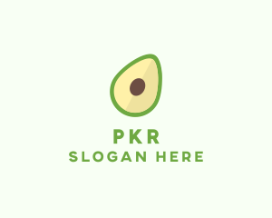 Vegetarian Avocado Fruit  logo design