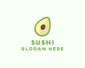 Vegetarian Avocado Fruit  logo design