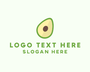 Vegetarian Avocado Fruit  Logo