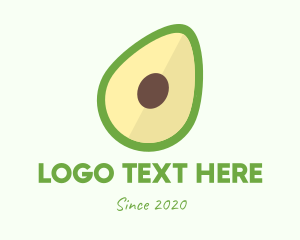 Fresh Fruit - Vegetarian Avocado Fruit logo design
