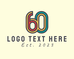 Fifties - Cool Retro 60s Disco logo design