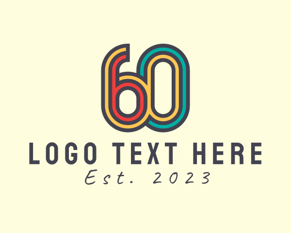 Period - Cool Retro 60s Disco logo design