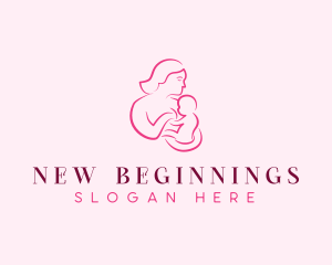 Birth - Mother Baby Breastfeed logo design