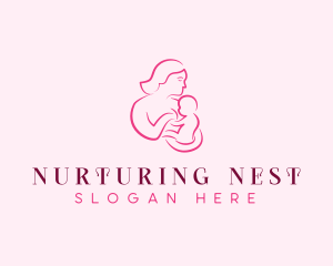 Mother - Mother Baby Breastfeed logo design