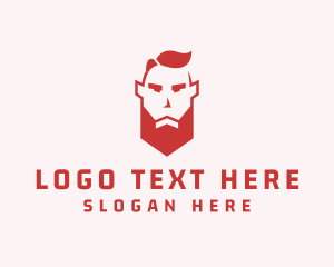 Uncle - Beard Man Character logo design