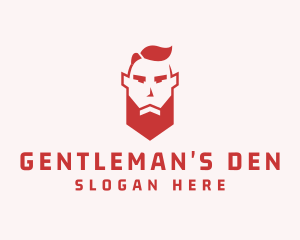 Beard Man Character logo design