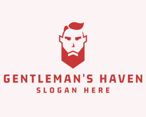 Beard Man Character logo design