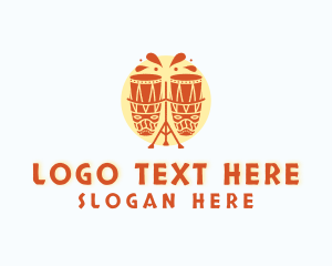 Beat - Ethnic Drum Instrument logo design