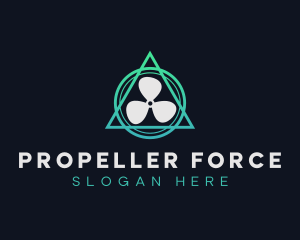 Propeller - Geometric Fan Propeller logo design