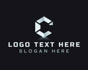 Startup - Cyber Startup Tech Letter C logo design