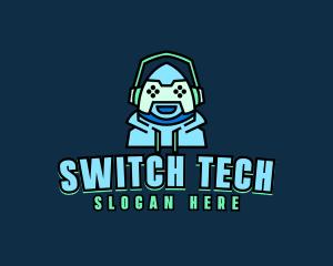 Switch - Robot Hoodie Gamer logo design