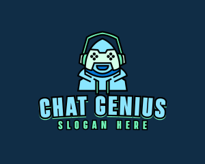 Chatbot - Robot Hoodie Gamer logo design