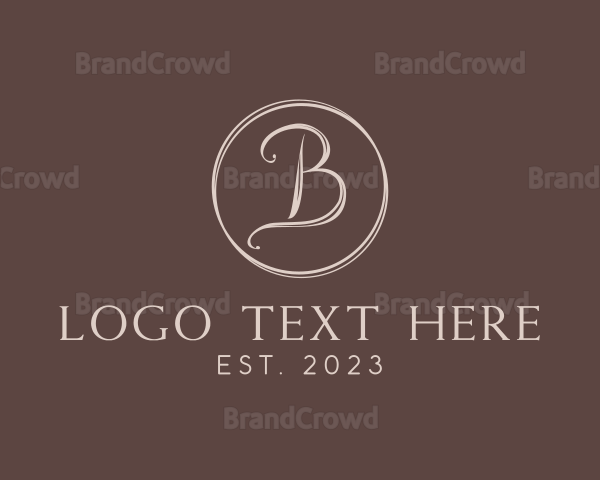 Minimalist Stylish Letter B Logo