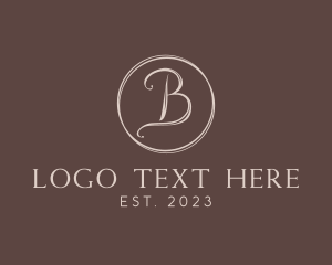 Outline - Minimalist Stylish Letter B logo design