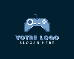 Pixelated Game Controller Logo