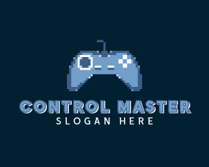 Controller - Pixelated Game Controller logo design