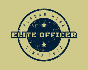 Officer - Rustic Military Firm logo design