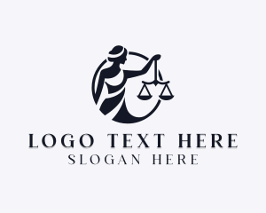Lawyer - Woman Justice Empowerment logo design