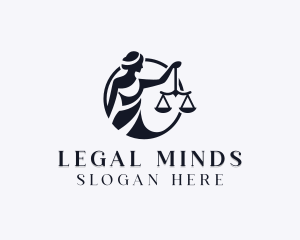 Jurist - Woman Justice Empowerment logo design