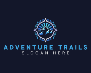 Compass Mountain Adventure logo design