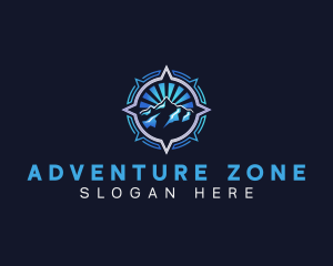 Compass Mountain Adventure logo design