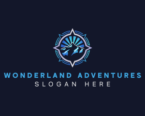 Compass Mountain Adventure logo design