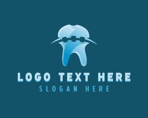 Dental Care - Tooth Braces Orthodontist logo design