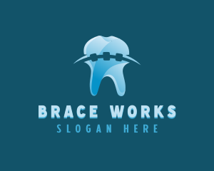 Tooth Braces Orthodontist logo design