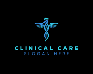 DNA Medical Caduceus logo design