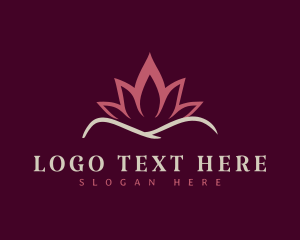 Masseur - Lotus Wellness Spa logo design