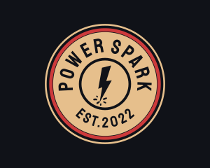 Electricity - Electric Energy Power Plant logo design