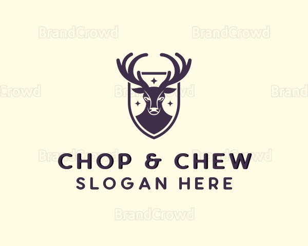 Wild Deer Animal Logo