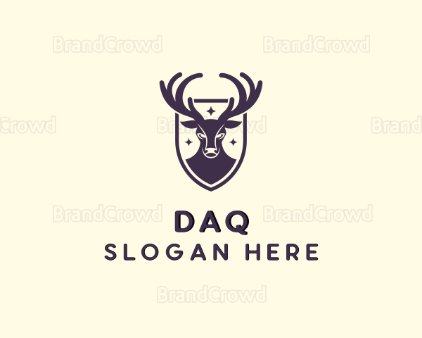 Wild Deer Animal Logo