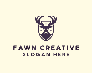 Fawn - Wild Deer Animal logo design