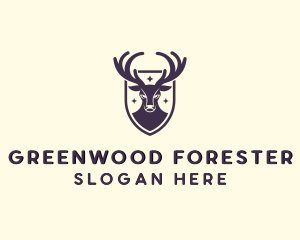 Wild Deer Animal logo design