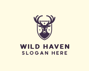 Wild Deer Animal logo design