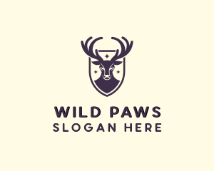 Wild Deer Animal logo design