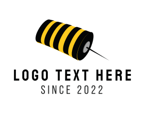 Pushpin - Bee Pin String logo design
