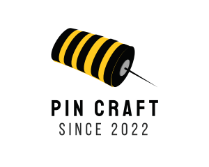 Pin - Bee Pin String logo design