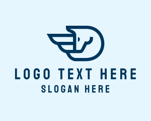 Corporate - Modern Pegasus Wings logo design