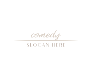 Entertainment - Minimalist Feminine Signature logo design