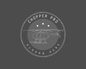 Chopper - Helicopter Transport Flight logo design