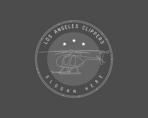 Pilot Cap - Helicopter Transport Flight logo design