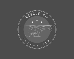 Rescue - Helicopter Transport Flight logo design